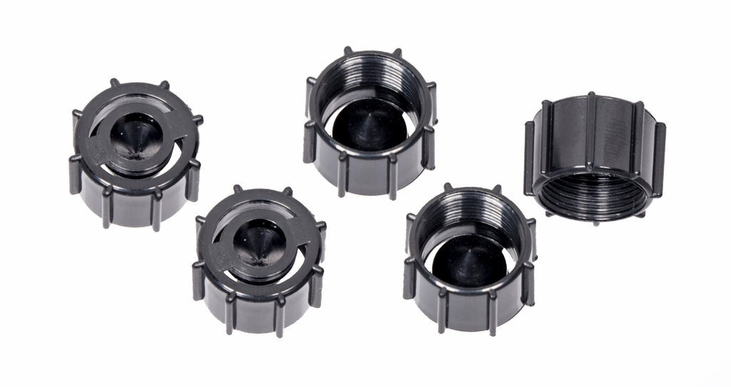 Adjustable sparkler set for beer hand pulls with threaded plastic fittings designed to control flow and create a traditional creamy cask ale head.